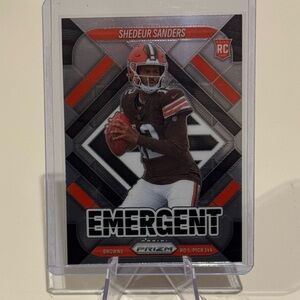 🔥 2025 Shedeur Sanders Panini Prizm Emergent Rookie Card. Cleveland Browns.